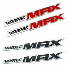 One Pairs Of Silverado Vortec MAX High Emblems Badges Decals - Red and Black picture