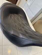 2008-23 Genuine Harley Davidson Touring CVO Low Profile Solo Seat Gold Stitch picture