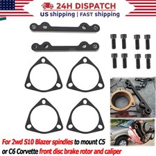For 1998-03 2wd S10 Blazer Spindle Brake Swap C5 C6 Corvette Conversion Adapter picture