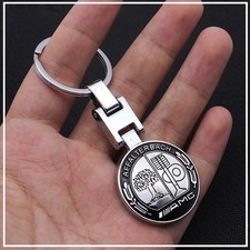 MERCEDES BENZ AMG Keyring - fob keychain - steel double sided -  picture