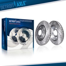 13.98 inch (355mm) Front Drilled Slotted Brake Rotors for 2007-2014 Ford Mustang picture