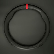 For Mini Steering Wheel Cover Matte Carbon Fiber Leather Accessories 2026 NEW picture