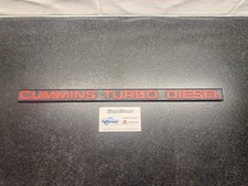 RARE DODGE RAM CUMMINS TAILGATE EMBLEM BADGE 1989-1993 Stamped Tailgate 1st Gen picture