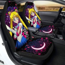 Sailor Moon Car Seat Covers Custom Anime Car Interior Accessories (set of 2) picture