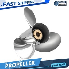 10.25 X 16 Stainless Boat Propeller for Mercury Vengeance 40-60HP 13 Tooth,RH picture