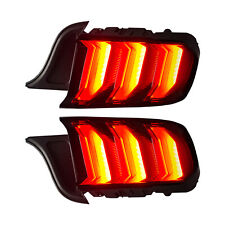 For 15-UP Ford Mustang Euro Style Smoked LED Tail Lights Sequential Turn Signal picture