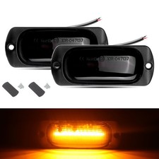 Amber 12 LED Side Marker Clearance Lights For Truck Trailer Caravans Waterproof picture