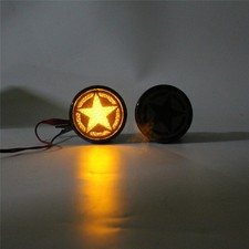 Pair Five Star LED Smoked Lens Turn Signal Lights for 2007-2018 Jeep Wrangler JK picture