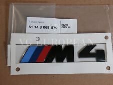 BMW M4 Black Competition Genuine Rear Trunk Emblem 