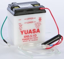 NEW YUASA BATTERY 6N5.5-1D CONVENTIONAL YUAM2655B FAST SHIPPING picture
