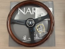NARDI Classic 350mm Steering Wheel Mahogany Wood with Black Finish picture