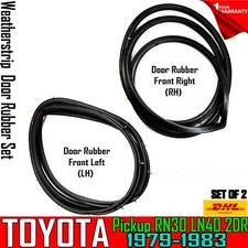 For 1979-83 Toyota Pickup Door Rubber Weatherstrip Seal, Left & Right, 2 Pieces picture