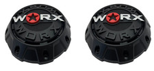 WRX-8856SB 912S11 Worx Black Wheel Center Cap with SCREWS (2 PACK) picture