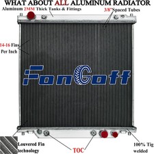 For 1999-2005 Ford Excursion F250 F350 F450 6.8/7.3L 3 Row All Aluminum Radiator picture