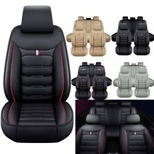 For Honda CR-V Leather Front Rear Car Seat Covers 5-Seats Protectors Full Set picture