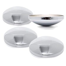 Set of 4 Metal Chrome Plated Standard Push-On 10
