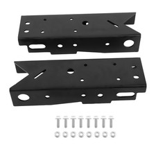 2pcs Rear Frame Repair Section Black for Chevy Silverado & GMC Sierra 1500 99-14 picture