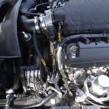 UPR Billet Catch Can with Braided Hoses Fits 14-19 C7 Corvette Z51 picture
