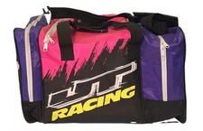 Vtg & RARE  90s JT  Racing Colorful Duffel Gear Travel Bag  19x11x11.5 picture