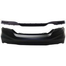 Pair Bumper Covers Set of 2 Rear Upper Sedan for Honda Civic 2013-2015 picture