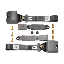 2Pcs 3‑Point Retractable Gray Buckle Seat Belt For Toyota Highlander picture