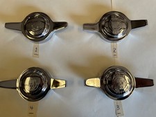 Set of 4 Borrani Vintage Knock-Off Spinner 52mm 2-Ear Maserati Ferrari picture