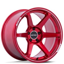 19x8.5/19x9.5 Motegi Racing MR160 Battle VI Cherry Red Machined Lip Rims (4pcs) picture