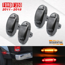 2011-2018 Ford F250/F350/F450 LED Side Marker Sequential Smoked Lens (Amber Red) picture