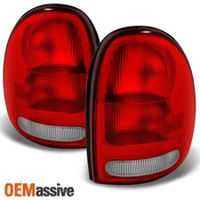 Fit 1996-2000 Dodge Caravan Durango Plymouth Voyager Red Tail Lights Replacement picture