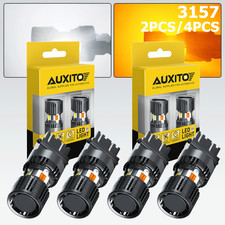 2PCS/4PCS 3157 Switchback LED Turn Signal Lights Anti Hyper Flash WHITE & AMBER picture