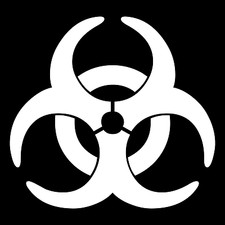 Bio Hazard Biological Warning Car Truck Window Wall Laptop Vinyl Decal Sticker. picture
