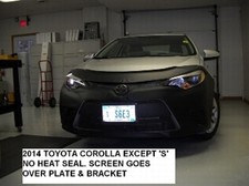Lebra Front End Mask Cover Bra Fits TOYOTA COROLLA 2014 2015 2016 exc. S model picture
