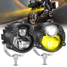 Nilight Motorcycle Driving Lights 2.7 inch White Amber Spot Beam Fog Light picture
