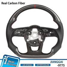 Carbon Fiber Steering Wheel No Heated For Audi B9 S3 S4 S5 RS3 RS4 RS5 A3 A4 A5 picture
