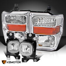 Fits 2008-2010 F250 F350 F450 Superduty Clear Headlights+Fog Lamps Replacement picture