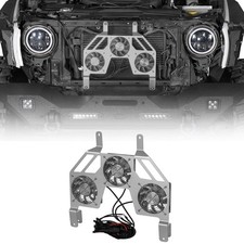 3-fan Engine Radiator Cooling Fan Kit Aluminum for Jeep Wrangler JK 2007-2018 picture