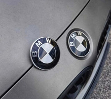 2Set Front Hood+Rear Trunk (82mm+74mm) For BMW Badge Emblem 51148132375 NEW- picture