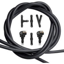 9.8Ft Windshield Washer Hose Wiper Blade Pipe Tube Jet Spray Nozzle 4X Connector picture