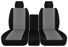 40-20-40 Front set truck seat covers fits 2004-2012 gmc SIERRA truck two tone picture