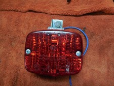 HELLA Germany chrome red rear fog lamp, 100mm x 80mm, genuine working unit, NOS picture