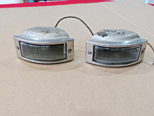 VINTAGE FORD 1948 - 1950 FORD TRUCK PAIR GLASS PARKING LIGHT ASSEMBLY FTP-48 picture