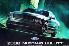 2008 BULLITT Mustang Ford Promo Poster * New Not Reprint * Ships FREE to USA picture