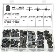 Swordfish 21140 - SAE Rubber Well Nut Assortment Nut Insert Kit, 115 pieces picture