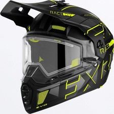 FXR Men's Clutch X Evo w/ E Shield Motorcycle Helmet - Hi Vis - Medium picture