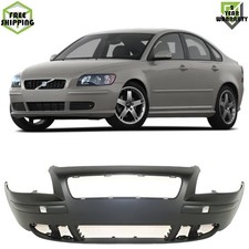 Front Bumper Cover Primed Plastic For 04-07 Volvo S40 05-07 V50 picture