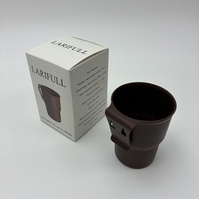 ABS Cup Holder 100mm Dia 118mm Height 1-15mm Hook Thickness Dark Brown No Drill picture