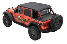 Bestop Soft Top - Fits Jeep 2018-2023 Wrangler JL; 4-Door; NOTE: Includes windsh picture