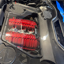 Real Carbon Clear Engine Bay Cover For Corvette C8 HTC Convertible 2020+ Z06 Z51 picture