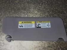 09 - 15 Honda Pilot Left Driver Sun Visor Shade Illuminated Gray Used OEM picture