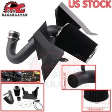 BLACK For 2005-09 Ford Mustang 4.0L V6 Cold Air Intake System Pipe Kit + Filter picture